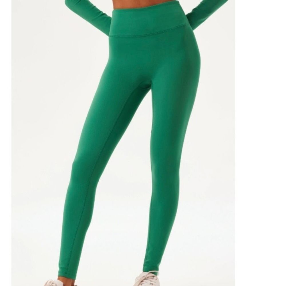Girlfriend Collective Emerald Green Leggings Sz L NWT